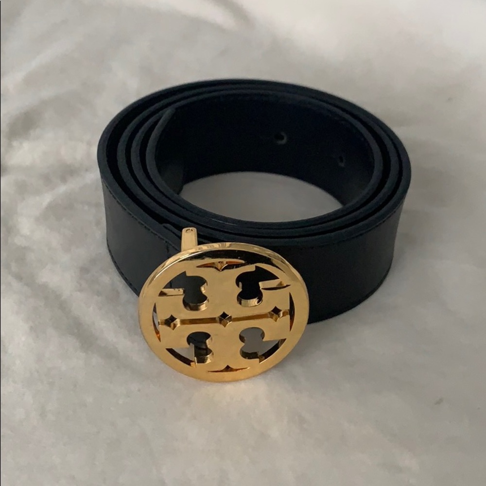 Women’s Tory Burch Black Leather Belt - XS